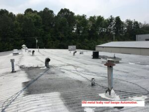 old roof rusted